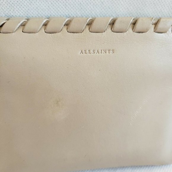 All Saints Kita Zip Around Wallet Braided Leather - Picture 2 of 8